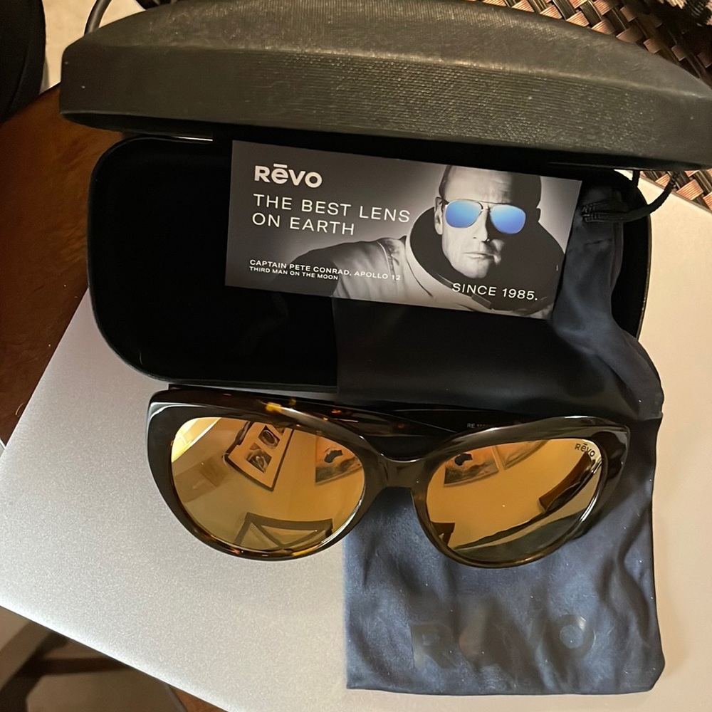 New Revo sunglasses! Cat eye retro tortoise rose